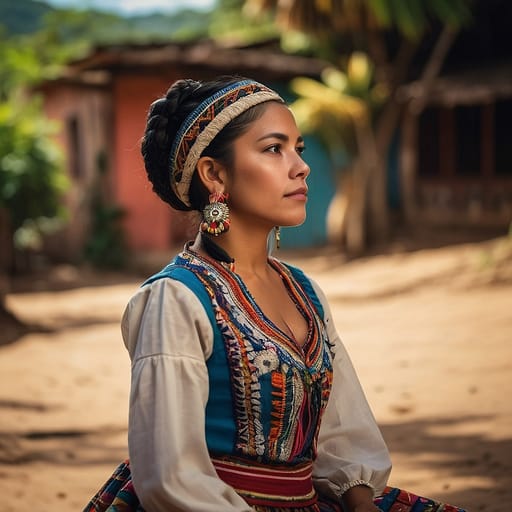 Mestizo Honduran woman from Honduras