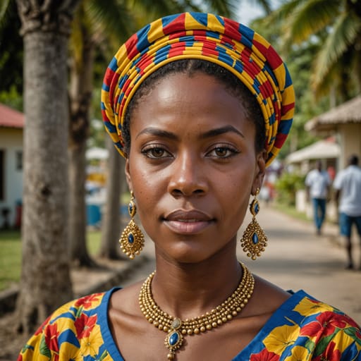Mixed Barbadian woman from Barbados