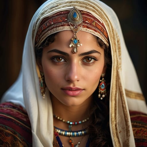 Mizrahi Jewish woman from Israel and historic Middle East and North Africa Jewish diaspora