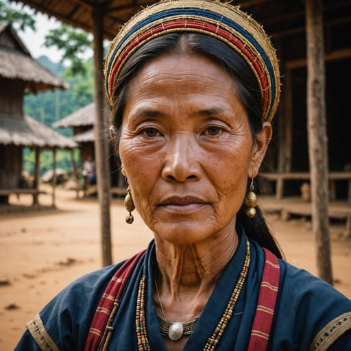 Mlabri woman from Nan and Phrae Provinces, northern Thailand (and Sainyabuli Province, Laos) — Southeast Asia