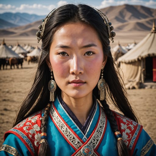 Mongol Chinese woman from China (Inner Mongolia) and cross-border with Mongolia