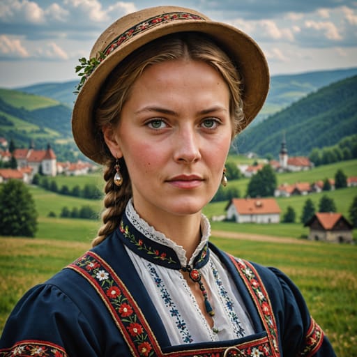 Moravian woman from Czechia (Moravia)