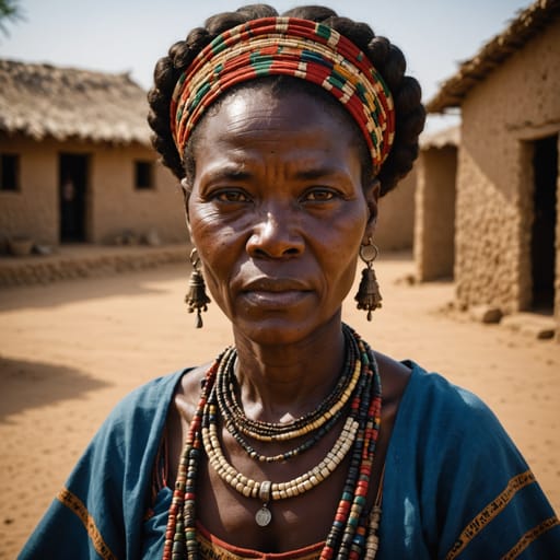 Mucubal woman from Namibe and Cunene provinces, southwestern Angola — Southern Africa