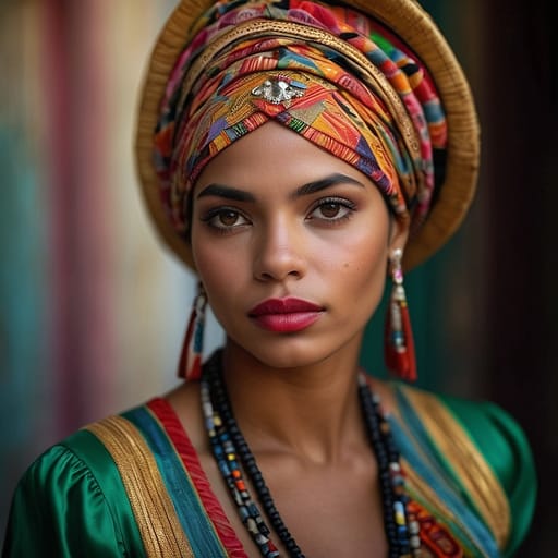 Mulato Cuban woman from Cuba