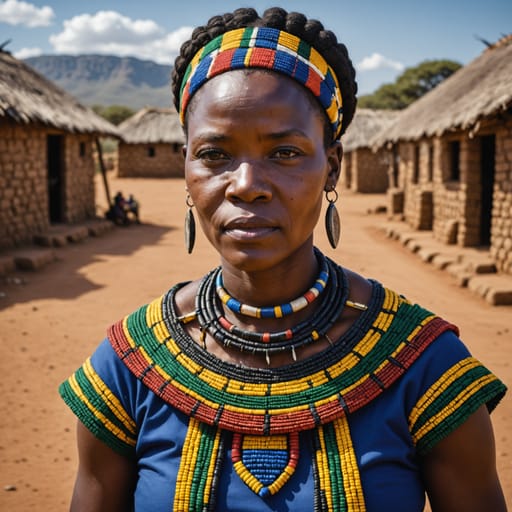 Ndebele South Africa woman from South Africa