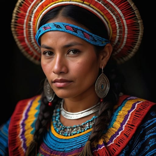 Ngäbe-Buglé woman from Panama (western highlands)
