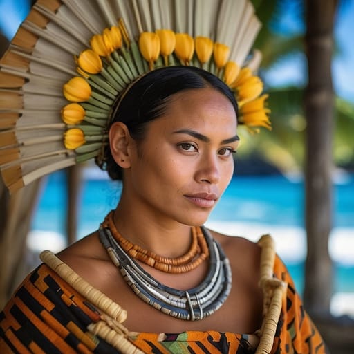 Niuean woman from Niue, New Zealand — Oceania