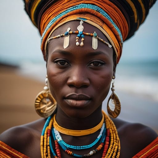 Northwestern Bantu woman from Coastal Cameroon