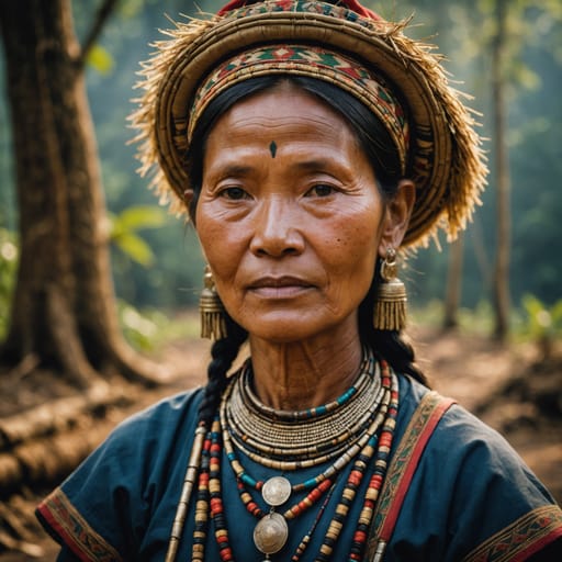 Nyaheun woman from Bolaven Plateau, southern Laos — Southeast Asia