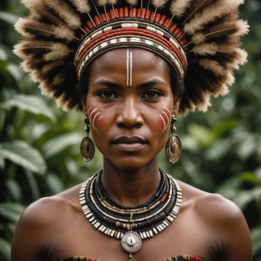 Papuan Indonesian woman from Indonesia (Papua, West Papua)