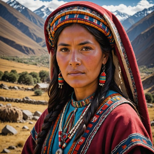 Quechua Chilean woman from Chile (northern Andean regions) — South America