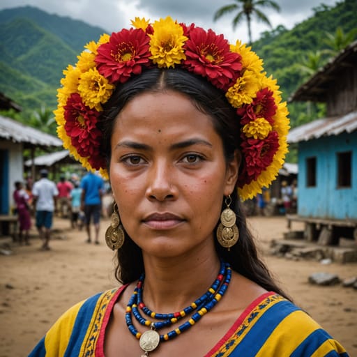 Raizal woman from San Andrés, Providencia, and Santa Catalina (Colombia)