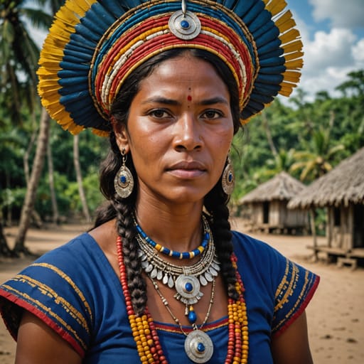 Rama woman from Nicaragua (Rama Cay, Bluefields Bay) — Central America