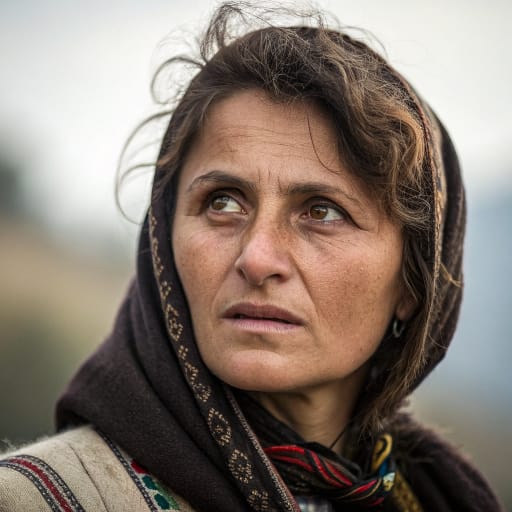 Roumains : portrait du catalogue, généré par IA, forme du visage visible
