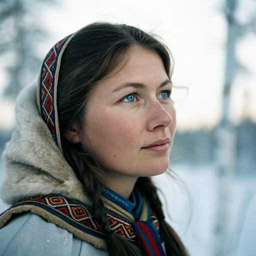 Sámi woman from Sápmi (Norway, Sweden, Finland, Russia) — related phenotype reference