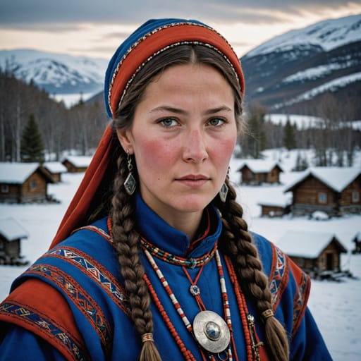 Sami Norway woman from Norway (Sápmi) plus broader Sámi populations