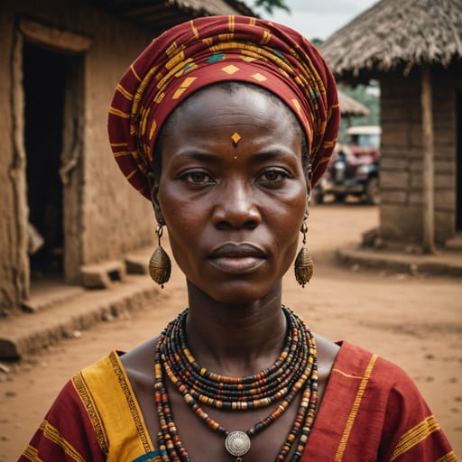 Sangha woman from Northern Republic of Congo