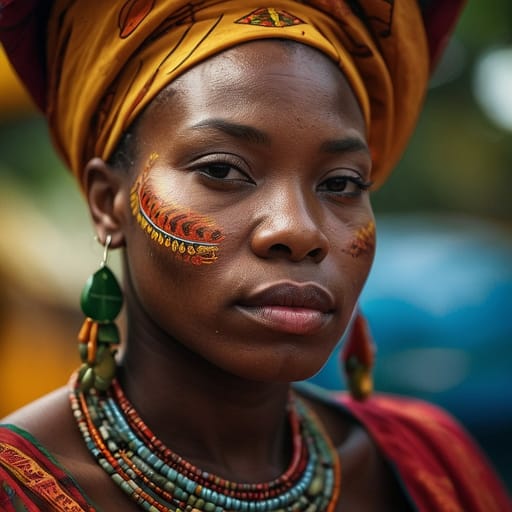 São Tomean Creole woman from São Tomé and Príncipe