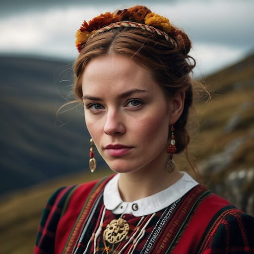 Scottish woman from Scotland (United Kingdom) and global Scottish diaspora