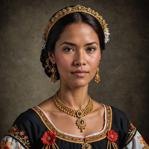 Spanish Filipino woman from Philippines (Spanish-descended residents)