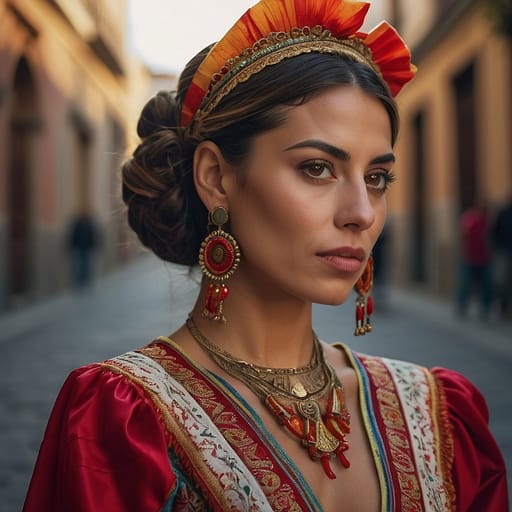 Spanish woman from Spain plus global Spanish diaspora