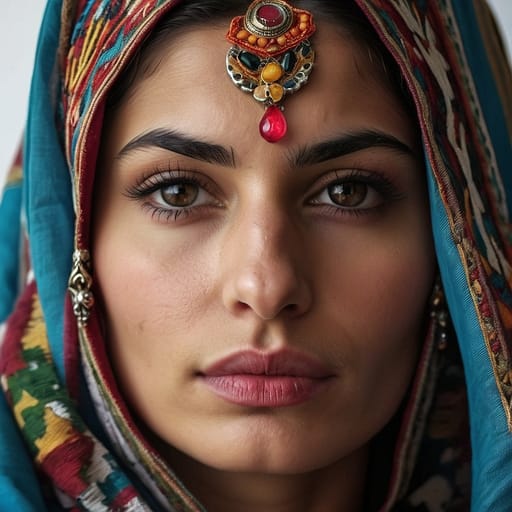 Syrian Kurd woman from Syria (northeastern, Afrin) and broader Kurdish populations