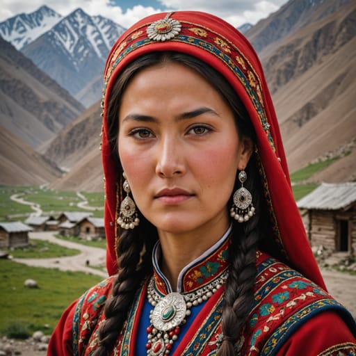 Tajik Kyrgyzstan woman from Kyrgyzstan (Tajik-descended residents) — Central Asia
