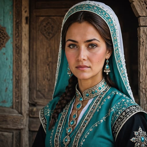 Tatar Tajikistan woman from Tajikistan (Tatar-descended residents) — Central Asia