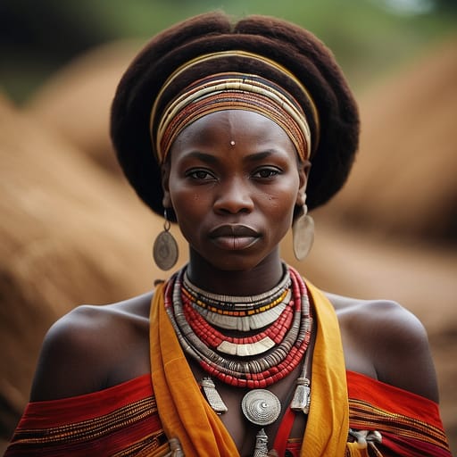 Teke woman from Republic of Congo, Gabon, DRC