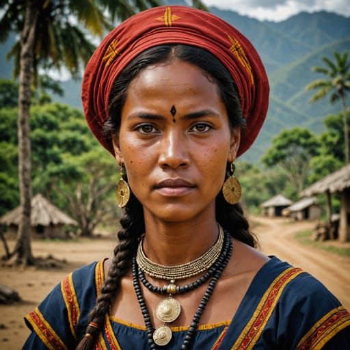 Tokodede woman from Timor-Leste (northwestern)