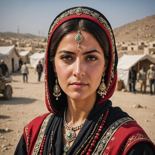 Turkish Arab woman from Turkey (southeastern provinces) and cross-border Syria — Western Asia