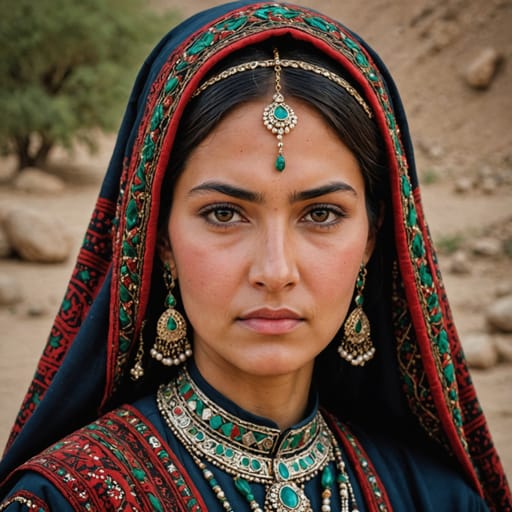 Turkmen Afghan woman from Afghanistan and Turkmenistan — South Asia