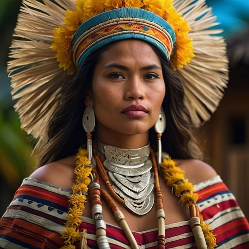 Tuvaluan woman from Tuvalu — Oceania