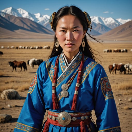 Uriankhai woman from Mongolia (Khovd, Bayan-Ölgii) and cross-border Tuva — East Asia