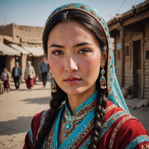 Uyghur Kazakhstani woman from Kazakhstan (Uyghur-descended residents)