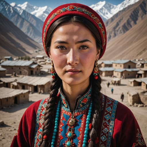 Uyghur Kyrgyzstan woman from Kyrgyzstan (Uyghur-descended residents) — Central Asia
