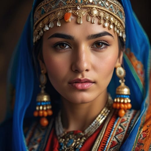 Uzbek Afghan woman from Afghanistan and Uzbekistan — related phenotype reference