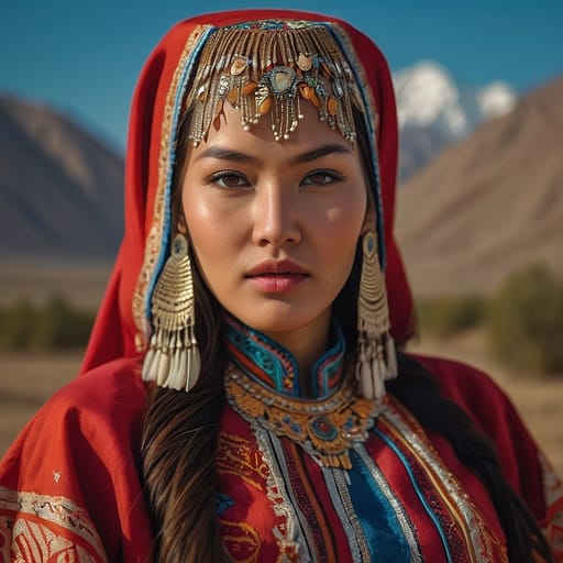 Uzbek Kyrgyzstan woman from Kyrgyzstan (Uzbek-descended residents) — Central Asia