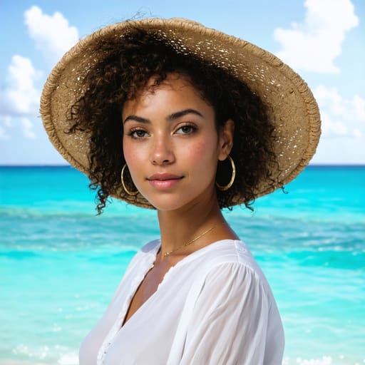 White Bahamian woman from Bahamas