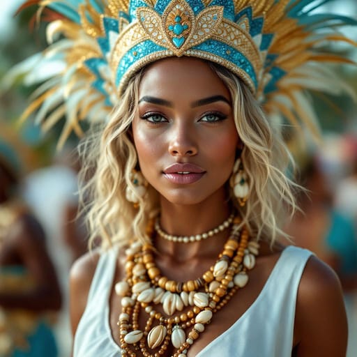White Bahamian woman from Bahamas — variant 3