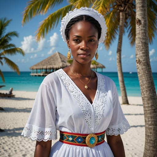 White Bahamian woman from Bahamas — variant 4
