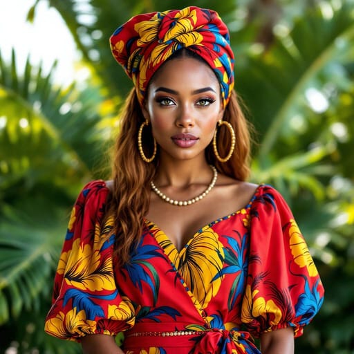 White Barbadian woman from Barbados