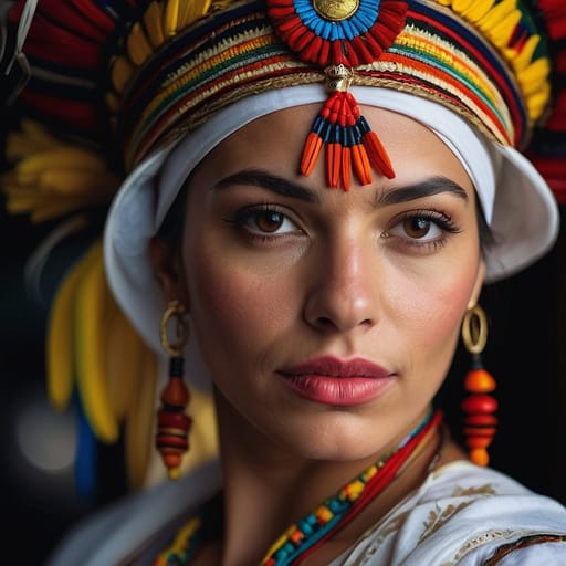 White Colombian woman from Colombia — South America