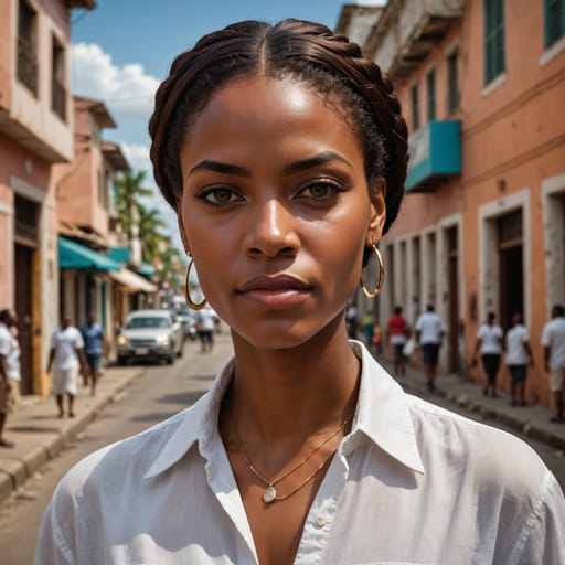 White Dominican (Caribbean) woman from Dominica — variant 3