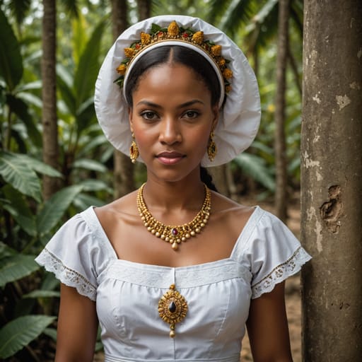White Dominican (Caribbean) woman from Dominica — variant 4