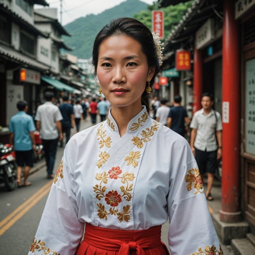White Hong Kong woman from Hong Kong (white-descended residents) — East Asia