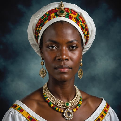 White Kittian Nevisian woman from Saint Kitts and Nevis