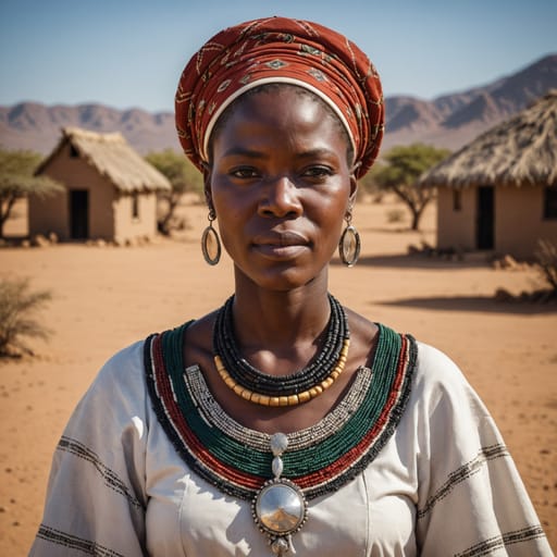 White Namibian woman from Namibia