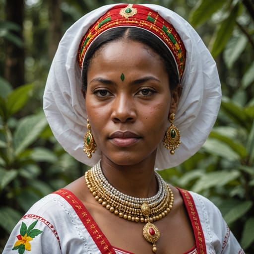 White Surinamese woman from Suriname