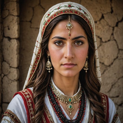Yazidi woman from Iraq, Syria, plus broader Yazidi populations